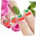 FRCOLOR 180 Pcs Nail Fruits Decoration Cute Lip Gloss Tool Nail Decoration Fruit Slices Cherry Fruit Flatback Lip Gloss Kit to Nail Art Charms Hair Red Resin Nail Supplies Strawberry 3d - Buy Online on SooperMarket.com
