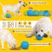Large Breed Dog Treat Dispensing Toy | Nearly Indestructible Chew Toy for Aggressive Chewers | Squeaky Puzzle Ball for Large Dogs | Natural Rubber IQ Toy - Blue - Buy Online on SooperMarket.com