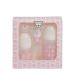 Set of 2 Bib rons + pacifier + bow baby girl Guess