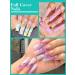 Deciniee Full Cover Gel Nail Tips 240Pcs - Square Nail Tips for Acrylic & Gel Extensions | Professional 12 Sizes for Salon & Home Nail Designs - Buy Online on SooperMarket.com