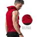Babioboa Men's Cherry Red Workout Hooded Tank Top - X-Large - Buy Online on SooperMarket.com