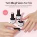 Modelones Jelly Gel Nail Polish 15ML Grey Pink Translucent Sheer Nude Colors Neutral Skin Tone Gel Polish Soak off U V LED Cured at Home Salon DIY French Manicure Nails Art Jelly Grey - Buy Online on SooperMarket.com