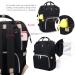 Pomelo Stylish Baby Diaper Backpack | Multifunctional Water-Repellent Large Capacity | Perfect for On-the-Go Black Design - Buy Online on SooperMarket.com
