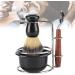 HERCHR 4-Piece Shaving Set | Manual Razor Stainless Steel Stand Brush & Bowl | Premium Men's Grooming Essentials - Buy Online on SooperMarket.com
