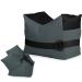 Twod Outdoor Shooting Rest Bags Target Sports Shooting Bench Rest Front & Rear Support SandBag Stand Holders for Gun Rifle Shooting Hunting Photography - Unfilled Gray