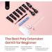 Beetles Poly Nail Extension Gel Starter Kit - 6 Jelly Colors 15ml - Quick Building Hybrid Gel with UV Light - PolyGel Nail Set - Buy Online on SooperMarket.com