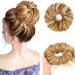 Vlasy Messy Bun Hair Piece for Women Curly Wavy Hair Scrunchies Bun Extensions Hairpieces Synthetic Hair Chignons Accessories Updo for Girls(F27/613# 60g) 60g F27/613#