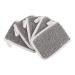 HAPINARY 5pcs Flip Soap Foam Net Scrub Exfoliating Bags Bath Accessory Foaming Pouches Khaki Cotton Linen