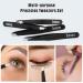Precision 4-Piece Eyebrow Tweezer Set | Slant & Pointed Tips for Hair Removal | Black - Buy Online on SooperMarket.com