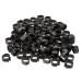 Angoily 300 Pcs Pigeon Anklet Duck Oyster Shell for Pigeon Identification Ring Network Management Bayonet 1.3X1.3CMx3pcs Blackx3pcs
