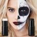 2Pcs White Black Face Body Paint Stick - Halloween Cosplay/Sports Makeup - Waterproof & Hypoallergenic - Buy Online on SooperMarket.com
