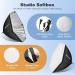UBeesize Softbox Photography Lighting Kit - Professional 30x30 Hexagon Softbox with 2pcs 40W Daylight Bulbs for Portraits, Advertising, and Video Recording - Buy Online on SooperMarket.com