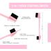 75g Women Hair Wax Stick 15g Pomade Tamer Stick for Smoothing Flyaways Taming Frizz Baby Hair Slick Back Hair Glue Bed Head Styling Cream Gel for Wig 5 In 1 Brush Edges Control Brush Comb - Black - Buy Online on SooperMarket.com