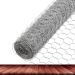 DoubleWood Chicken Wire Net for Craft Projects 3 Sheets Galvanized Hexagonal Wire Mesh Fence 13.7 Inches x 40 Inches Mesh10 Feet (13.7 x 40 Inches - 3 Sheets)