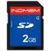 INDMEM SD Card 2GB Class 4 Flash Memory Card 2G SLC Stanard Secure Digital Cards (1PC)