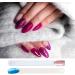 Hedmedum 100 PCS False Nail Art Tips Display Sticks with Metal Split Ring - Clear & White | Gel Polish Salon Practice Tools - Buy Online on SooperMarket.com