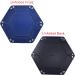 RNK Gaming Folding Hexagon Dice Tray - PU Leather and Blue Velvet for DND Dice Rolling Games - Buy Online on SooperMarket.com