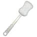 Long Handled Body & Back scrubber Bath Sponge Exfoliating Body Scrub For Men Women Elderly Mobility Aid Brush Back for Wet or Dry Brushing White