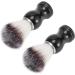 2 Pack Men's Shaving Brush - Portable Soft Nylon for Wet Shaving & Beard Foam | Barber Shop Tool - Buy Online on SooperMarket.com
