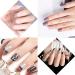 Buy Oval & Flat UV Gel Nail Brush Set | Rhinestone Handle | Professional Multicolor Nail Art Tools for Salon & DIY - Buy Online on SooperMarket.com