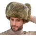 Unisex Faux Fur Trapper Hat - Winter Bomber Cap for Skiing & Hunting in Brown - Buy Online on SooperMarket.com