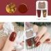 Glitter Red Nail Polish Set 2 In 1 Autumn Quick Dry Breathable Nail Varnish Shinny Sparkling No Need UV/LED Lamp Peel off Long Lasting Non-toxic Water Based Formula for Christmas Home DIY Nail Art - Buy Online on SooperMarket.com