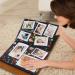 ZEEYUAN Leather Scrapbook Album - 60 Pages Love Memory Photo Album 8.5x11 | Travelling Journal & Family Scrapbook Kit - Perfect Gift for Couples, Anniversary, Wedding - Grayish-blue - Buy Online on SooperMarket.com