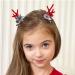 Christmas Antler Hair Clip - Santa Claus Reindeer Ears Barrettes | Portable Reindeer Antlers Ears Barrettes for Family Women Santa Claus red corner - Buy Online on SooperMarket.com