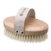 Hydrea London Natural Dry Body Brush   Exfoliating Dry Skin Brush with Natural Bristle  Dry Brush Cellulite Remover  Exfoliating Body Scrubber  Helps Improve Lymphatic Drainage - FSC  Certified Beechwood.