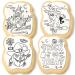 Halloween Cookies Decorating Kit for Kids | 4 Jumbo Cookies + 3 Edible Markers | Pumpkin Witch Ghost Theme | Individually Wrapped | Fun Holiday Activity - Buy Online on SooperMarket.com