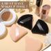 Triangle Makeup Sponge Set - 4 Pcs Cosmetics Face Powder Puff for Foundation - Soft Velvet Body Cushion Pads in Black Nude - Buy Online on SooperMarket.com