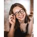 ZENOTTIC Vintage Round Glasses Frame - Retro Clear Lens Nerd Glasses for Men & Women - C3 Black - Stylish & Prescription-Free - Buy Online on SooperMarket.com
