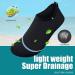 Metog Water Shoes Quick-Dry Aqua Socks Barefoot Slip-on for Beach Swim Yoga - Lit-stripe Black - Buy Online on SooperMarket.com