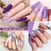Shining She Nail Polishes Set - 6 Colors Purple Wisteria Rose Purple Polish - Soak-Off UV/LED Gel - Perfect Gift for Nail Art - 8ML - Buy Online on SooperMarket.com