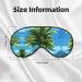 Buy SSIMOO Summer Palm Tree Sleep Mask - Adjustable Breathable Fashionable Eye Mask for Comfortable Sleep | International Shipping Available - Buy Online on SooperMarket.com