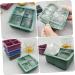 MAGICLULU 2pcs Silicone Ice Tray Mini Refrigerator Silicone Tray Cake Ice Making Mold Chocolate Candies Whisky 11.4X11.4CM Green - Buy Online on SooperMarket.com