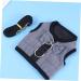 Minkissy 3pcs Bunny Vest Dress for Small Animals | Guinea Pig & Hedgehog Clothes | Soft Ferrope Harness & Lead Vest | Gray & Black - Buy Online on SooperMarket.com