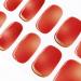 DANNI & TONI 28 Stickers Semi Cured Gel Nail Polish Strips Gel Nail Stickers (Sunset Shimmer) Salon-Quality Gel Nail Polish Strips Manicure Stickers Set