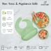 Bebefant Silicone Baby Weaning Set | Suction Bowl, Plate, Cup, Bib, Cutlery | Baby Led Weaning 6-Piece Set - Green - Buy Online on SooperMarket.com