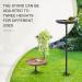 EfuturTime Large Metal Bird Bath & Feeder - Adjustable Stands - Winterproof Frost-Safe Garden Decor 30 x 90 cm - Buy Online on SooperMarket.com