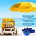 4 Pack Silicone Towel Bands for Beach, Pool, and Cruise Chairs - Blue/Turquoise - Buy Online on SooperMarket.com