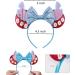 Yunmoxiao Mouse Ears Bow Headbands Shiny Bows Glitter Party Decoration Cosplay Costume for Kids Girls Women Princess Party Decorations Cosplay (Pink) - Buy Online on SooperMarket.com
