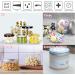 Tianzd 12-Pack 250ml Transparent Plastic Cream Containers with Black Lid & Spatulas - Ideal for Cosmetics Travel & DIY - Buy Online on SooperMarket.com