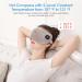 Heated Eye Mask - Deckpro Steam Warm Compress Therapy, USB Rechargeable, Adjustable Strap - Silk Travel Eye Mask for Dark Circles, Puffiness, and Fatigue - Gray - Buy Online on SooperMarket.com