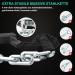 Intekin High-Security Bicycle Chain Lock - 90cm Heavy-Duty Hardened Steel 8mm Strong Square Chain for Bikes E-Bikes Scooters Motorcycles Fences & Gates - Buy Online on SooperMarket.com