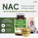 Herba NAC Supplement 600mg 180 Vegetable Capsules | N-Acetyl-L-Cysteine | NAC Supplement 600 mg for Antioxidant | Premium & Pure | Product of Canada | 180 Capsules - Buy Online on SooperMarket.com