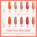 Lavender Violets 12 Pcs Dip Powder Nail Kit Skin Nude White Red Shimmer Orange Colours Dipping Powder Liquid Set with 2in1 Base & Top Coat Activator for French Nail Art Manicure M212 Nude Red - Buy Online on SooperMarket.com