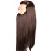 Tailor puppet female adjustable hairdressing head Real hair hair shop window puppet styling head with long beard cosmetics dummy head tailoring bust stand (color: black) black