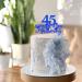 Cyodoos 1 Pcs 45th Sapphire Years Anniversary Cake Toppers 45th Sapphire Years Anniversary Heart Cake Decoration Celebration Party Supplies Birthday Party Decoration blue - Buy Online on SooperMarket.com