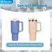 10 Pack Replacement Straws for Stanley 40 oz 30 oz Tumbler 12 inch Long Reusable Plastic Colorful Straws with Cleaning Brush and 2 Straw Cover Compatible with Stanley Cup Mug Accessories - Buy Online on SooperMarket.com